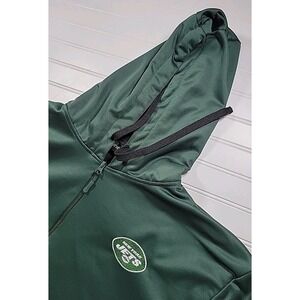 NEW YORK JETS Dunbrooke GREEN‎ Hooded Sweatshirt Men's Sz 2XL Full Zip